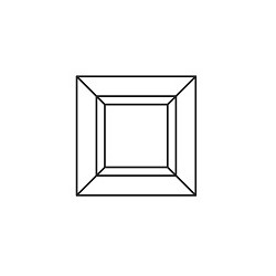 5x5 Square Rhodolite Garnet