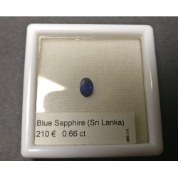0,66ct Oval Blue Sapphire